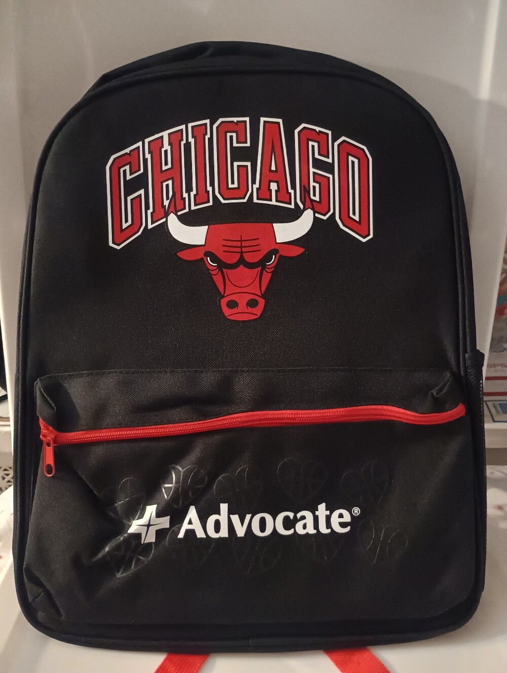 Brand New Chicago Bulls Backpack: From 2/7/2026 Hoops & Hearts Game vs Nuggets